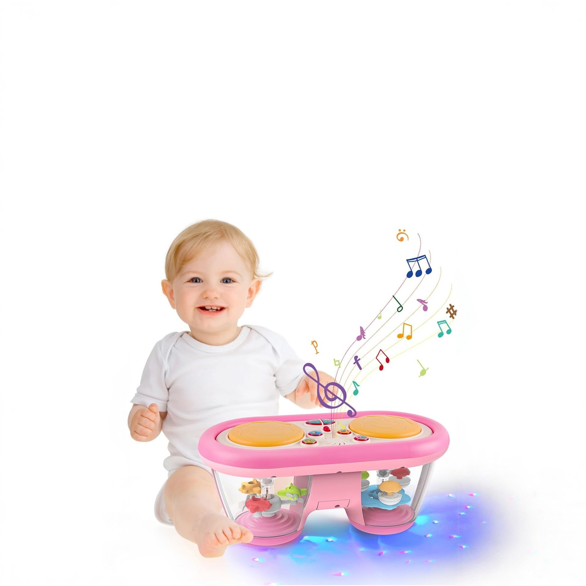 Comercio electrónico transfronterizo explosivo bebés música TK multifuncional proyección marino tambor de jazz juguetes para niños