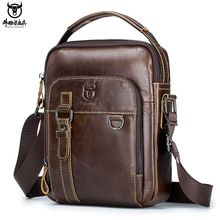 牛船长皮具斜跨包男真皮单肩包头层牛皮外贸复古男包源头厂家批发