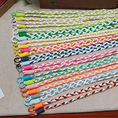 手機夾繩帶防丟失編織麻花彩色斜挎手機繩相機掛繩肩帶長繩批發