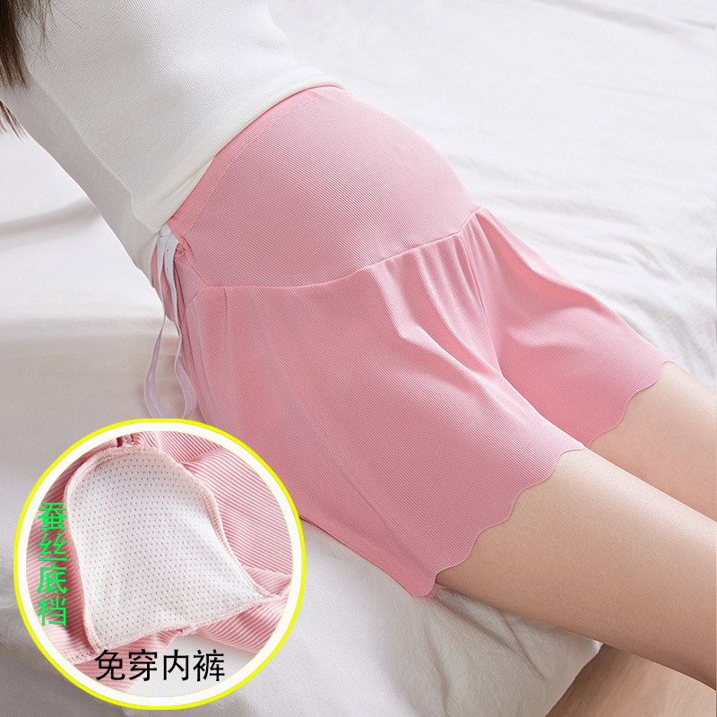 夏の薄手のアイスキャンデーの妊婦の安全ズボンに合わせて妊娠期の防走光三分ズボンを作ります。