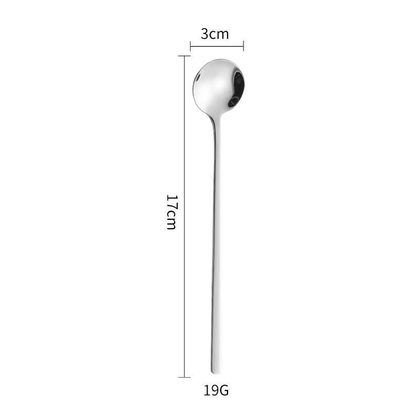 国境を越えた304ステンレス製の丸いスプーン、高級感のあるコーヒー、ツバメの巣、かき混ぜるスプーン、家庭用調味料スプーン、アイスクリーム、デザートスプーン|undefined