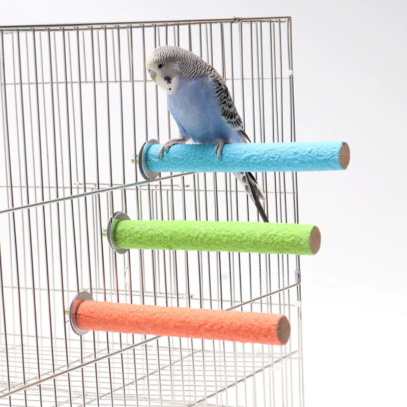 Натуральная деревянная перьяжка и подставка для волнистых попугаев и неразборных попугаев, подходит для заточки когтей и зубов, аксессуары для клеток для птиц.