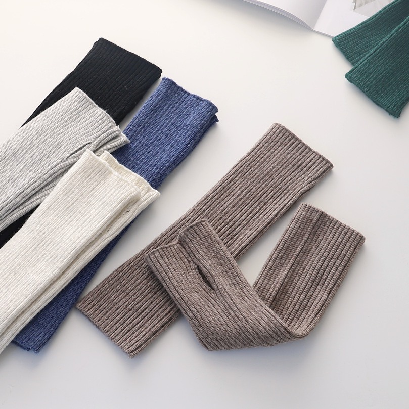 Warm protective gloves, spring, autumn and winter nine-quarter sleeve short-sleeved coats, a good partner, wool wrist guards, knitted sports hip sleeves