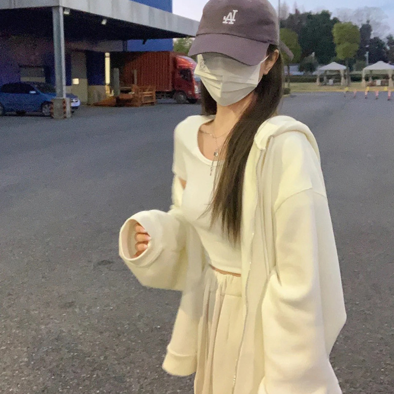 女性のための紫色のカジュアルスウェットシャツジャケット 2025 新作春と秋の薄いトップス女性のための韓国の甘い気質通勤着用|undefined