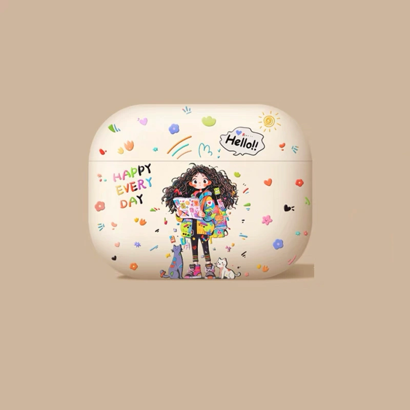 Apple, мультфильм матовый совместимый защитный чехол, iPhone1, беспроводные защитные наушники, 2, bluetooth, падение защита