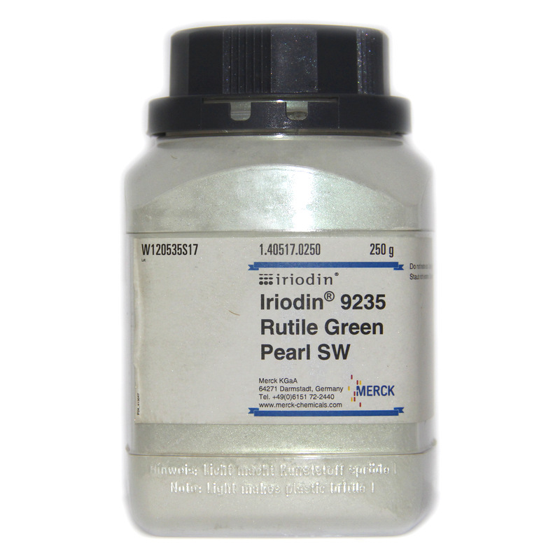 默克珠光粉IRIODIN 9235 Rutile Green Pearl WR耐候级进口幻彩绿
