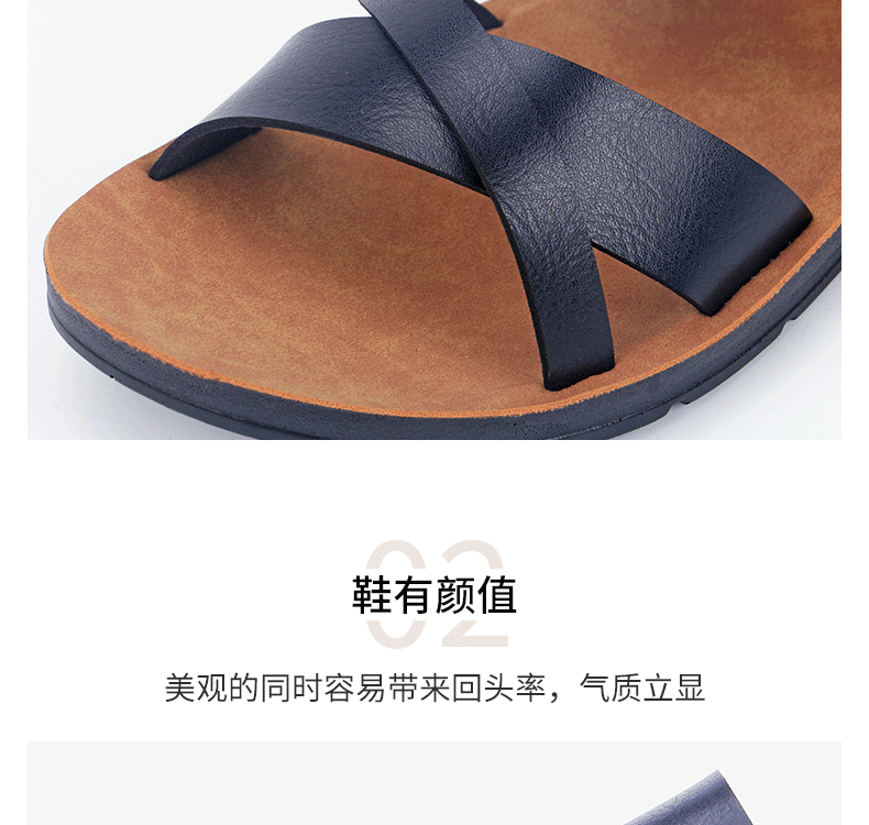 Dép sandal nữ quai ngang đế bằng, dép đi biển thoáng khí mùa hè — Màu vàng, Nâu Đen chi tiết 7