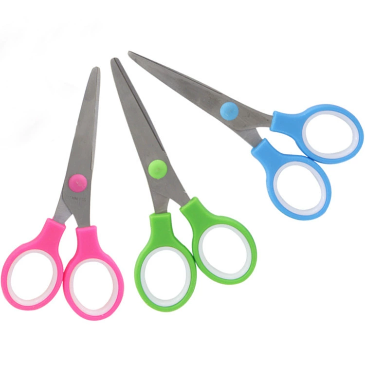 Детские ножницы, ножницы с двумя кольцами, художественные ручные инструменты для резки бумаги, детские ножницы из нержавеющей стали, поделки ручной работы