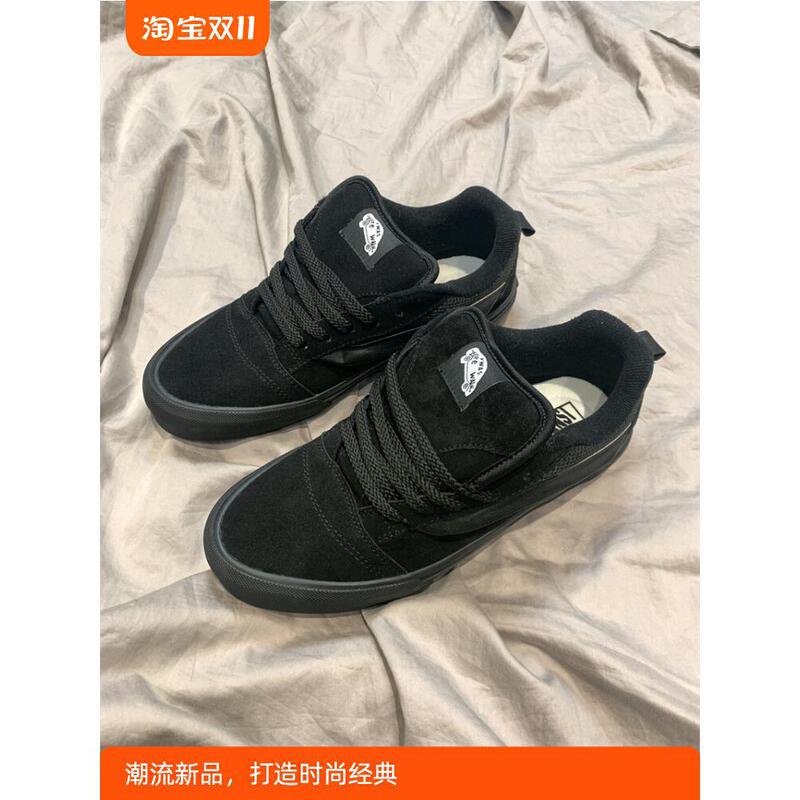 New Pure Black Black Warrior Knu Skool Retro American Street Fat Bread Shoes Sports and Leisure Sneakers New Pure Black Black Warrior Knu Skool Retro American Street Fat Bread Shoes Sports and Leisure Sneakers