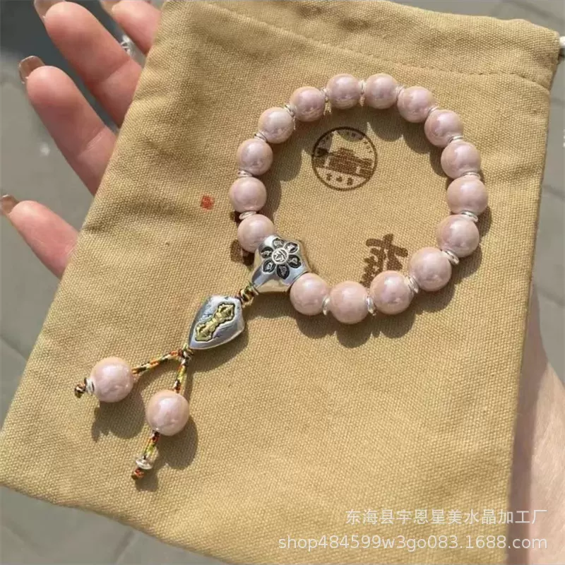 香灰琉璃瓷手串马卡龙手链北京同款琉璃手串香灰瓷手串批发AAA