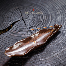 荷花苞香插 陶瓷线香香插 莲花 荷叶 荷花禅意复古风香座 香托