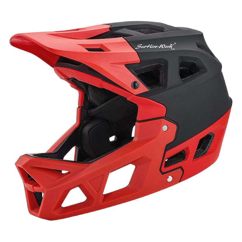SCOHIROWORK bicicleta de montaña DH cuesta abajo BMX ultra-ligero AM cross-country casco completo casco de equitación