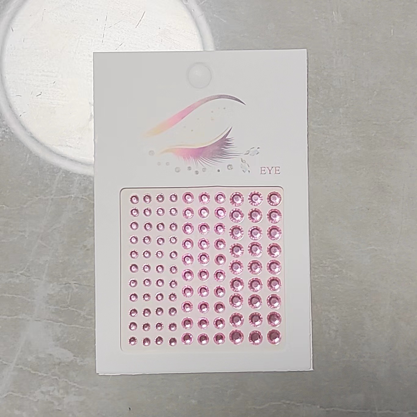 작은 흰색 카드 #2 빛 분말 드릴