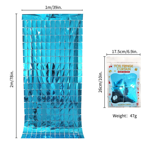 Rain Silk Curtain Birthday Party Wedding Background Wall Decoration Christmas Rain Silk Curtain Background Curtain Wholesale Flat Square Curtain