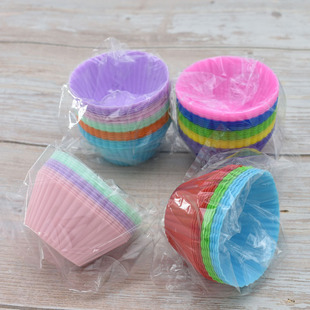 Spot Silicone Muffin Cups Round Cake Cups 12/20 Pieces Rice Cake Silicone Muffin Cup Set