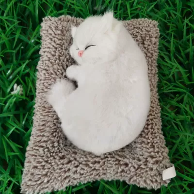 Bamboo Charcoal Cat and Dog | Car ornaments - small-white-cat