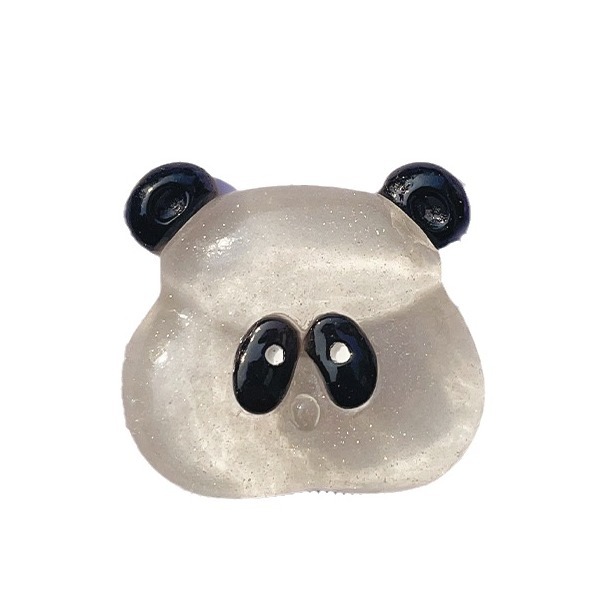 Venta caliente tarjeta grande queso agujero zapatos accesorios de resina pato Panda accesorios de dibujos animados DIY diversión pinza de pelo al por mayor