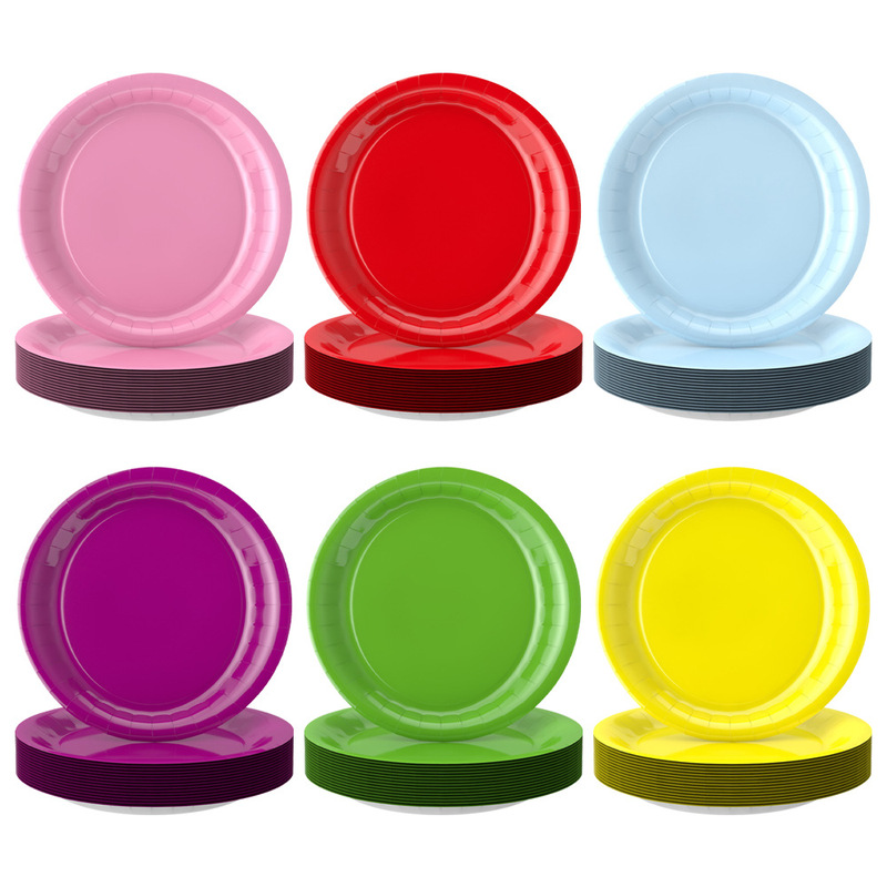 Amazon's Best-Selling Solid Color Party Decoration Disposable Tableware Set Paper Cake Plates in Stock Disposable Paper Plates Amazon's Best-Selling Solid Color Party Decoration Disposable Tableware Set Paper Cake Plates in Stock Disposable Paper Plates