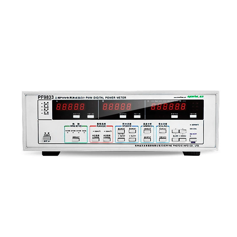 Hangzhou Yuanfang PF9833 трехфазный прибор для измерения электрических параметров, прибор для измерения высокого тока, тестер гармоник