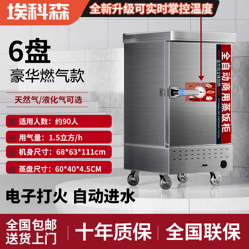 Arroz al vapor comercial vapor eléctrico vapor de arroz de gas vapor de ahorro de energía vapor de arroz eléctrico inteligente arroz al vapor de arroz de doble propósito