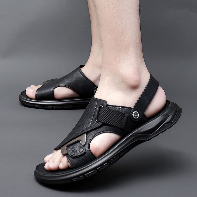 Verano nuevo hombre conducir con suela suave impermeable zapatos de playa cómodos con suela suave sandalias casuales