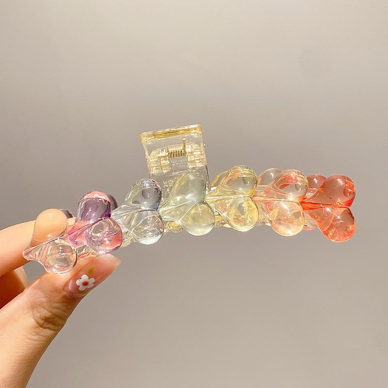 Daily Occasion Sweet Fruit Heart Shape Flower Resin Hair Claws