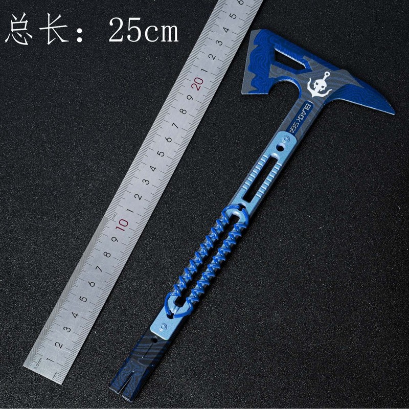 デルタゲーム周辺機器 黒海戦斧武器模型 合金製武器飾り 战斧同型子供用おもちゃ|undefined