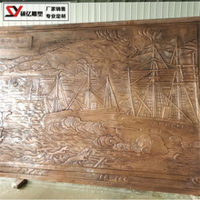 定制锻铜浮雕背景墙电视玻璃钢仿铜浮雕壁画人物动物风景铸铜雕塑