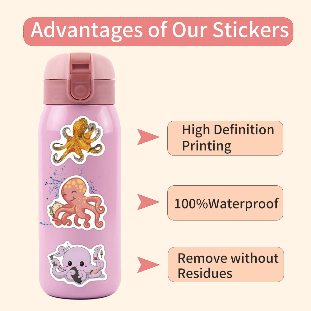 Marine cartoon decorations, scooter, retroreflective suitcase, sticker, new collection, wholesale