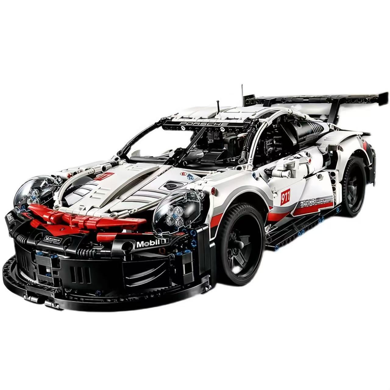 Compatible with Lego bricks Porsche 911 sports car assembled model remote control car racing boy toy gift
