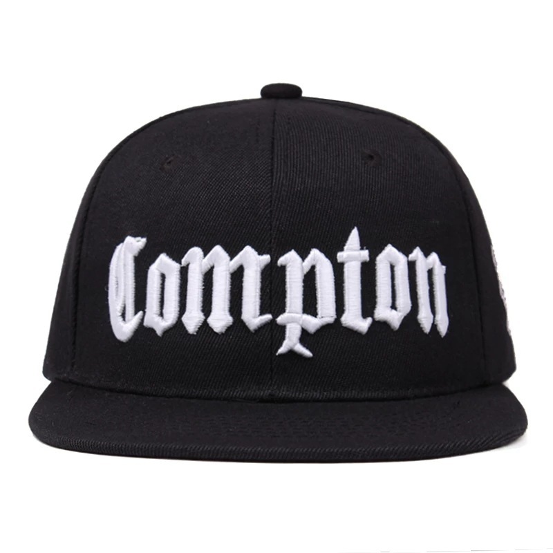 Modische Hip-Hop-Mütze für Damen und Herren, verstellbar, Compton, lässig, flache Kappe, Snapback_voghion.com