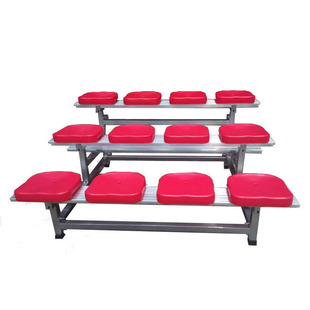 Factory Customized Stadium Aluminum Alloy Stands Outdoor Basketball Court Long Bench Open-Air Temporary Stands Player Board