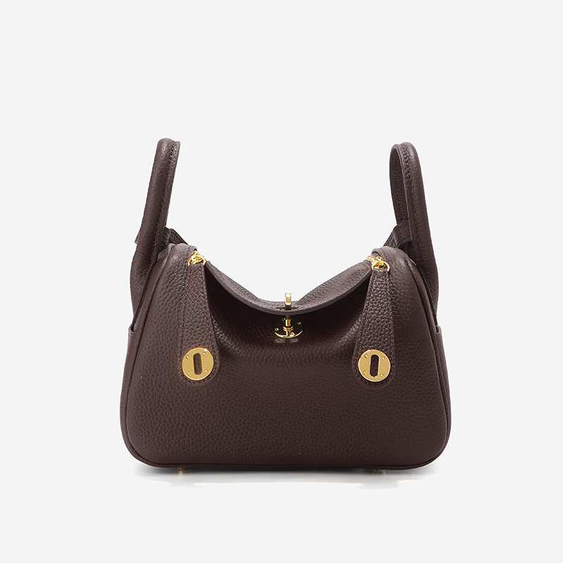 togo头层牛皮琳迪腋下包真皮枕头单肩包女士通勤百搭时尚斜挎包包 - Thumbnail 10