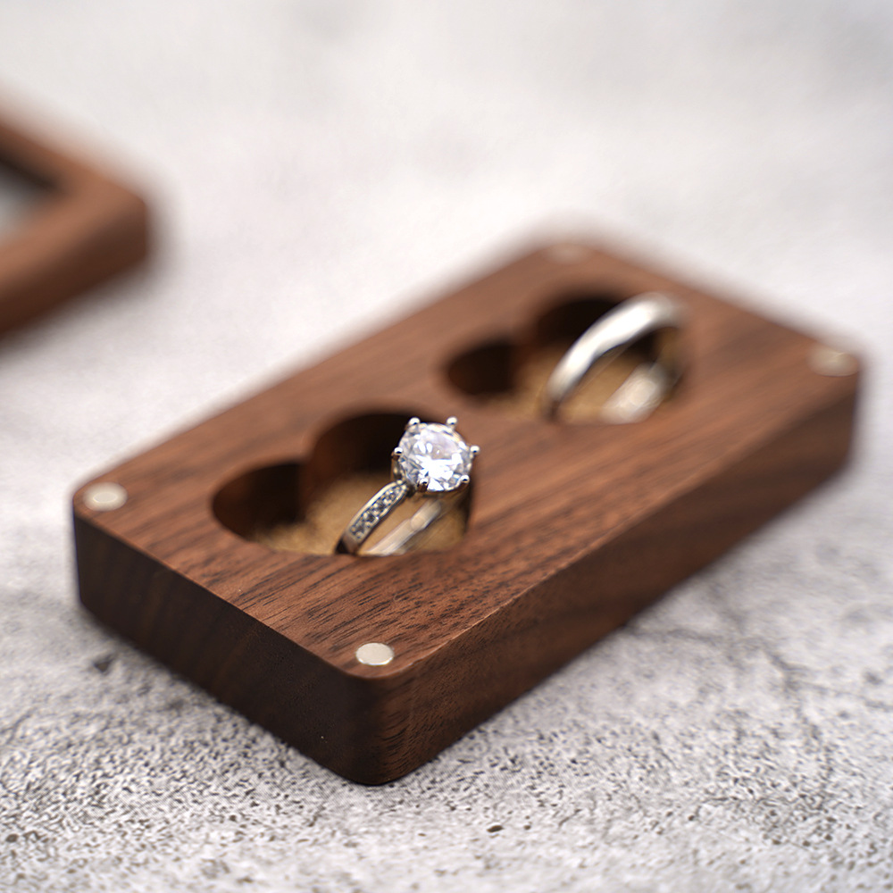 60g Weight Jewelry Boxes Classification 1 Piece Quantity Holiday, Daily, Selfie Occasion Wood Material Heart Shape Pattern Elegant, Lady Style 1 Piece Wood Elegant Lady Holiday Daily Selfie Heart Shape Jewelry Boxes 4