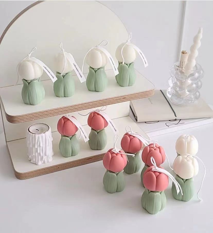 Vela separada del tulipán (color, comentarios de la fragancia)