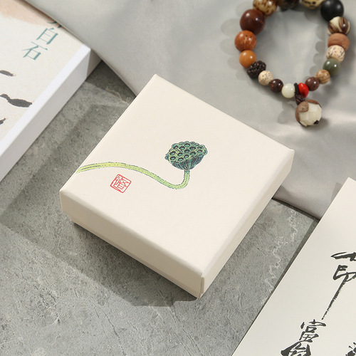 Jewelry gift box new Chinese style retro Zen bracelet Buddha bead box jewelry box necklace box bracelet box