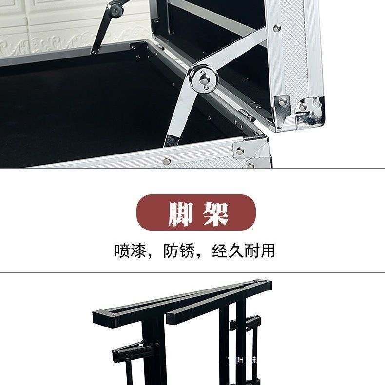 夜市摆摊耳环耳饰地摊箱首饰箱多功能可折叠饰品展示架桌铝箱|undefined
