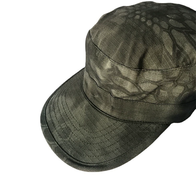 Шапка-панама outdoor 5.56 стиль casual походная шапка волокнистая чашка python узор камуфляж плоская вершина шляпа маленькая