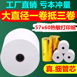 Takeaway Thermal Printing Paper 57X50 Meituan Supermarket Cashier Paper Thermal Printing Paper 80X80 Kitchen Printer Paper