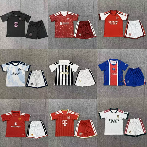 2627 New Season Football Uniforms Arsenal Chelsea Tottenham Inter Milan Real Madrid Atletico Children's Clothing Adult Set Jerseys