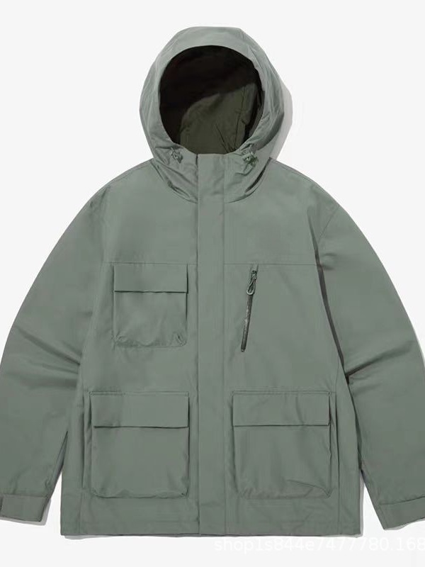品牌外贸跨境NJ2GP59C冲锋衣绣工装连帽潮牌外套风衣批发|undefined