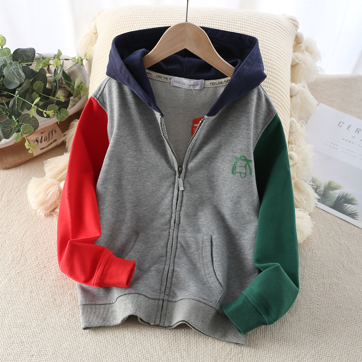 ¶СͯװװɫԲͯ·ӡlogo֯װ