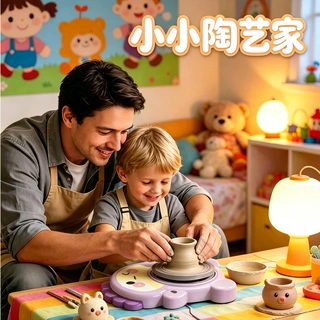 跨境儿童陶艺机小学生软陶土泥工具套装手工diy制作玩具生日礼物8