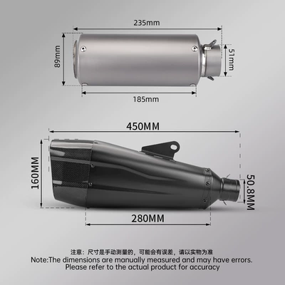 Motorcycle exhaust pipe – Tail Muffler