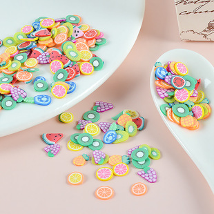 Cross-border Amazon simulation fruit 5mm soft pottery DIY simulation cake accessories Boho style jewelry accessories