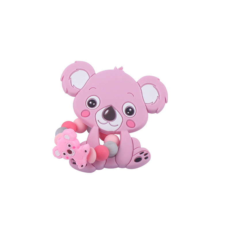 Bebé suministros silicona chupete cadena dibujos animados Kaola silicona molar anti-gota cadena bebé silicona nombre