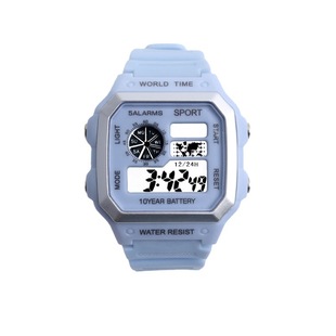 Fashion student watch Square Electronic watch boys and girls multifunctional colorful lights luminous led watch manufacturers wholesale