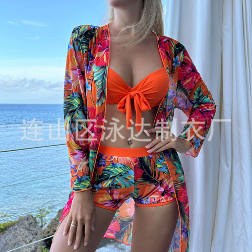  new cross-border European and American sexy three-piece bikini swimsuit female bikini Amazon manufacturer wholesale