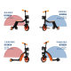 Three-in-one scooter baby scooter scooter can sit and ride pedal tricycle children balance cart
