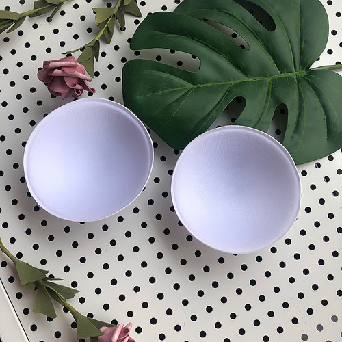 Manufacturer of plus size round bra pads for women, swimsuit yoga inserts, developmental protective breast pads, cups